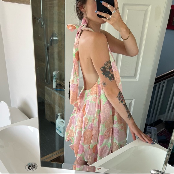 L’Academie Floral Halter Dress - Picture 2 of 4